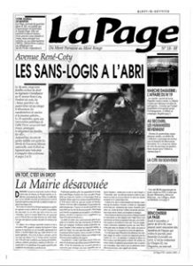 La page une 18