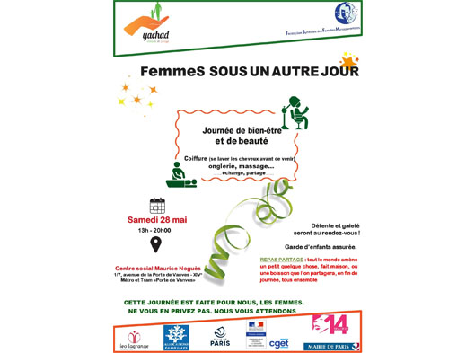 28/05 à 13h : Journée bien-être pour les femmes
