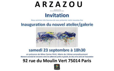 23/09 -> Inauguration nouvel atelier ARZAZOU