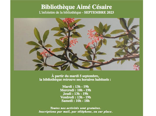 Ouverture de la Bibliothèque Aimé Césaire