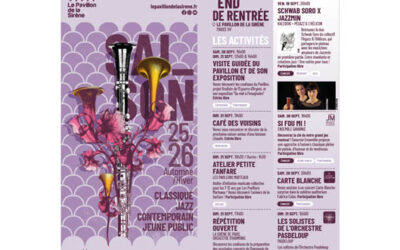 Du 19 au 21/09>> Week-end de rentrée Festif et Joyeux au Pavillon de la Sirène