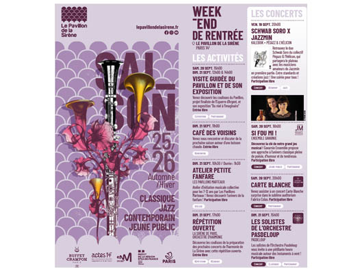 Du 19 au 21/09>> Week-end de rentrée Festif et Joyeux au Pavillon de la Sirène